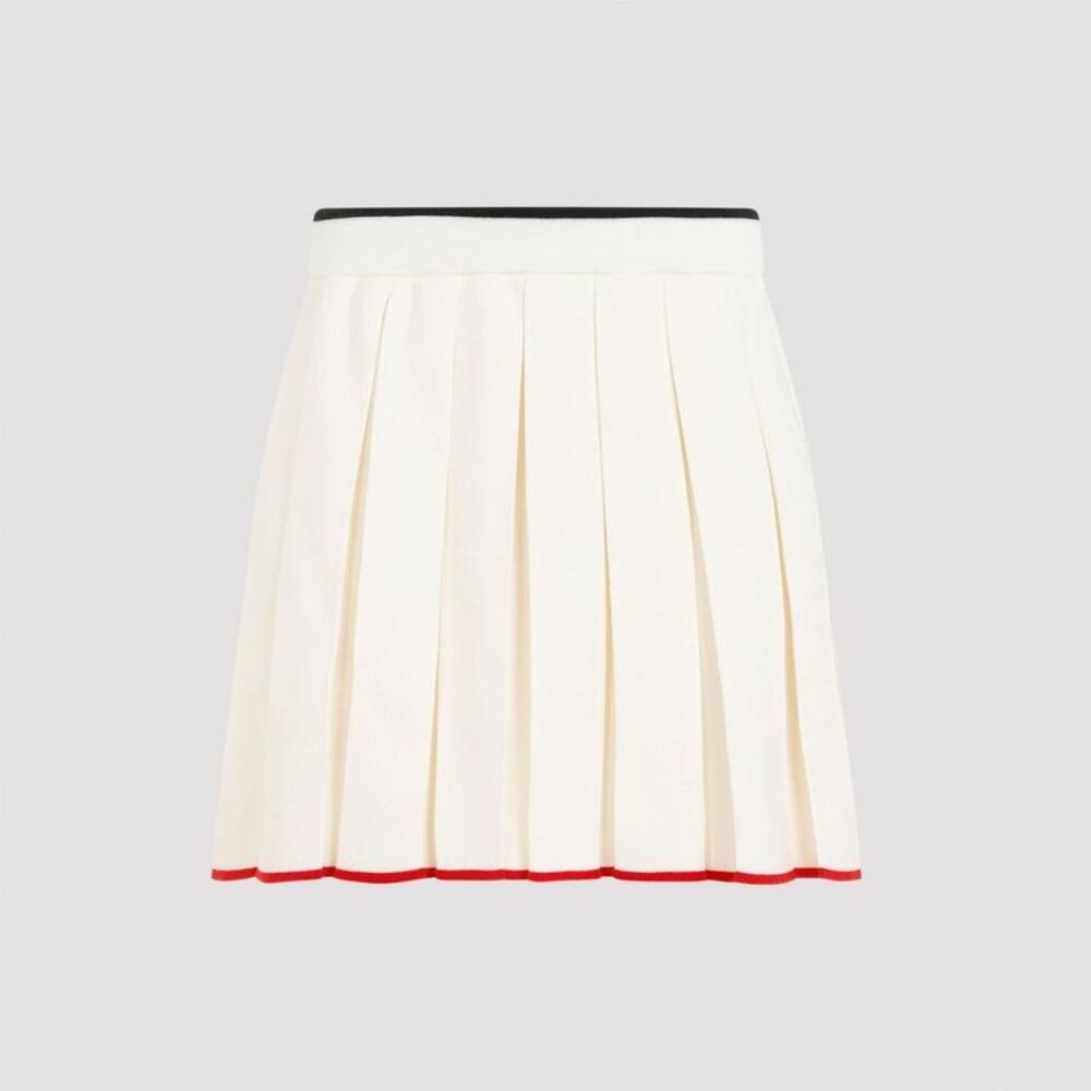 THOM BROWNE Pleated Tennis Skirt Women WHITE Skirts